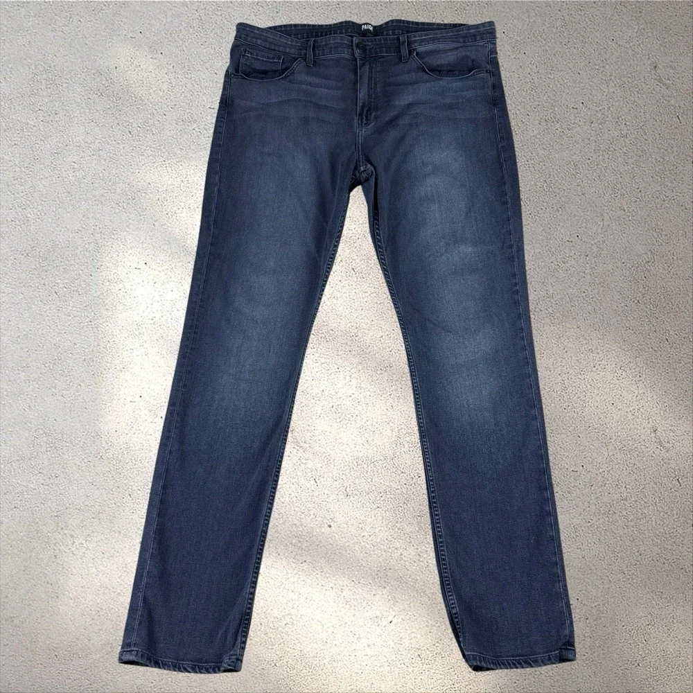 Paige Lennox Slim Fit Jeans‎ 40x32 Dark Wash USA Rayon Denim Pants EUC